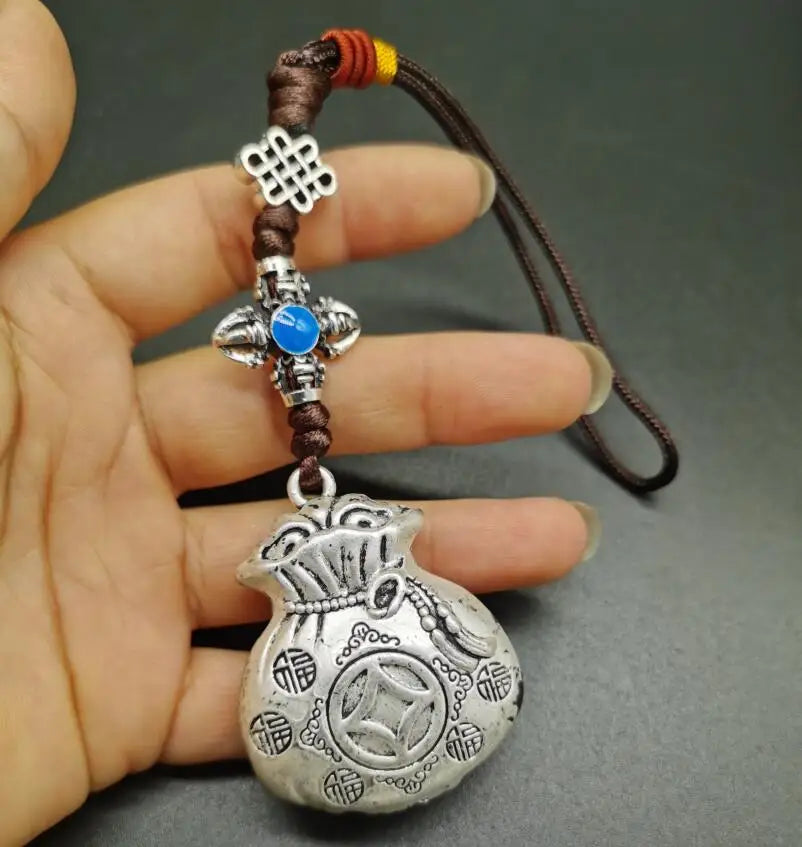 China White copper recruit wealth small pendant