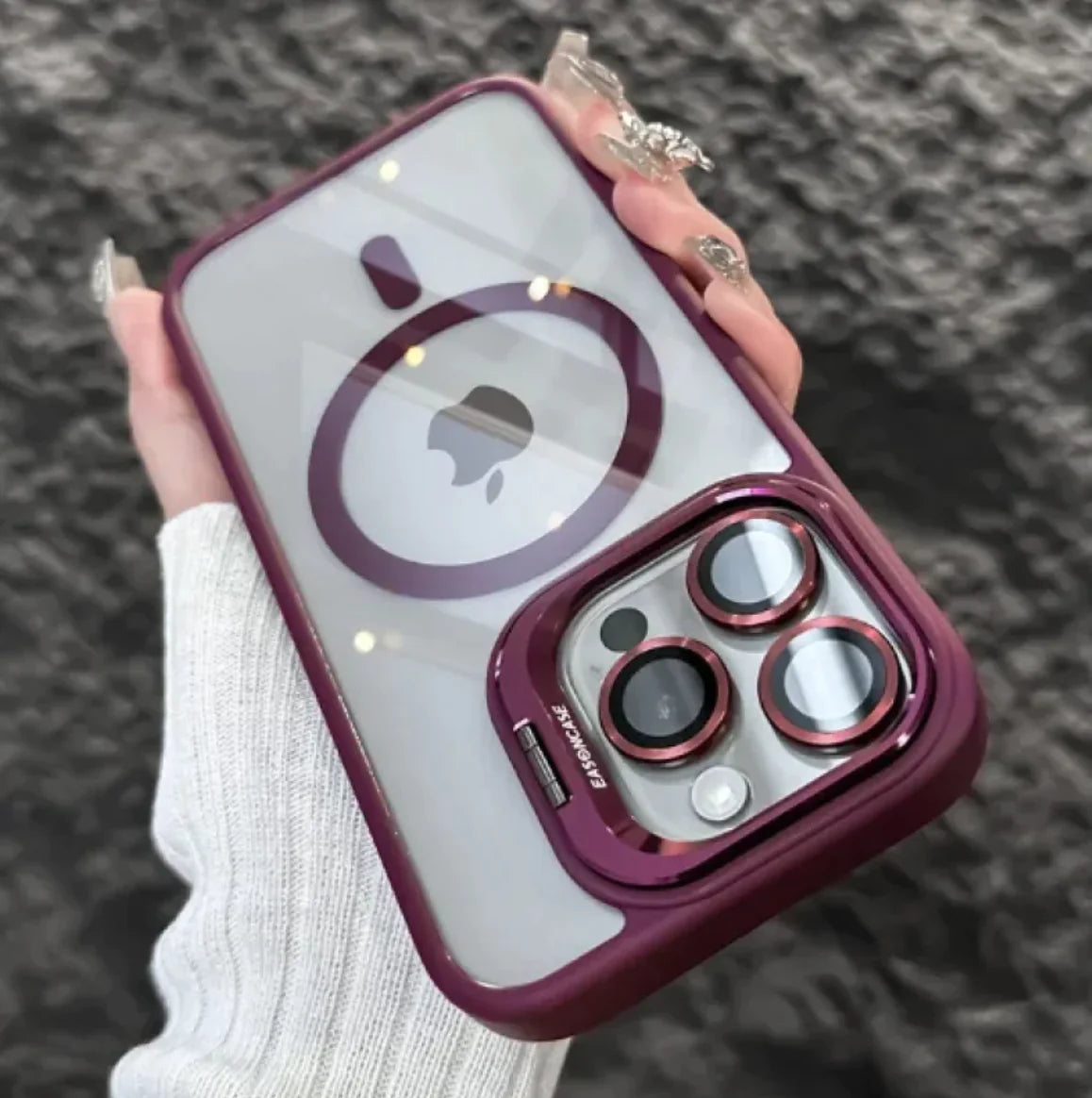 Invisible Bracket Transparent Phone Case