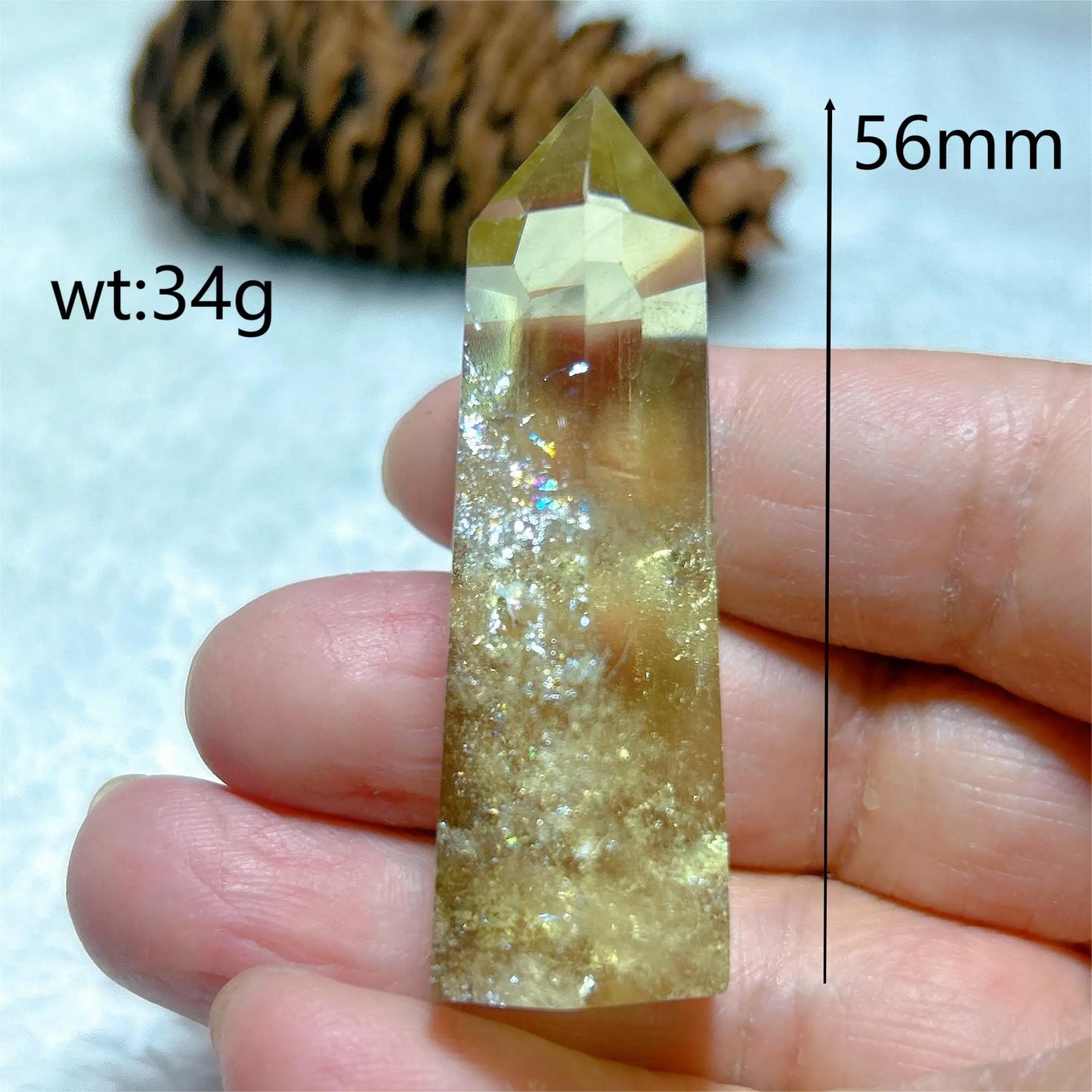 Natural Crystals Citrine Tower Point
