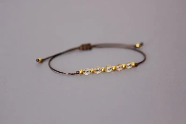 Natural Citrine Bracelet Birthstone