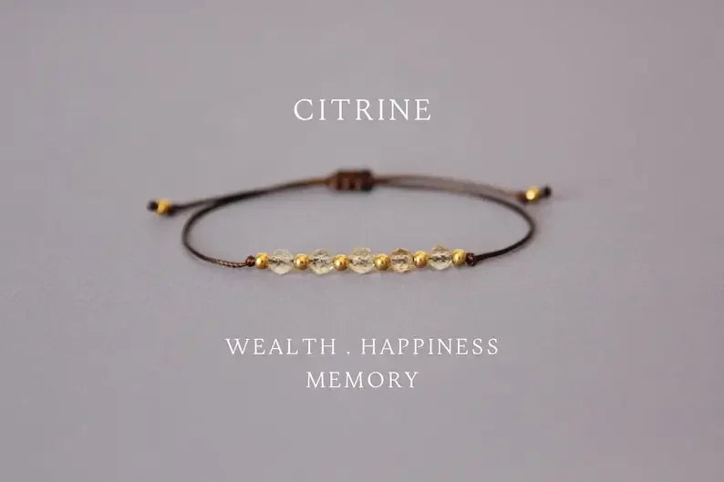 Natural Citrine Bracelet Birthstone