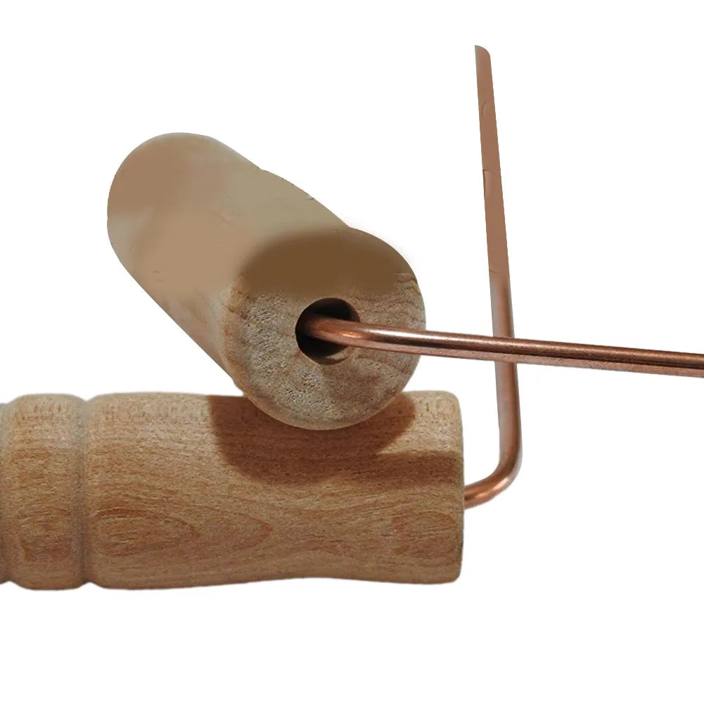 99.9% Pure Copper With Wooden Handles Round Copper Poles