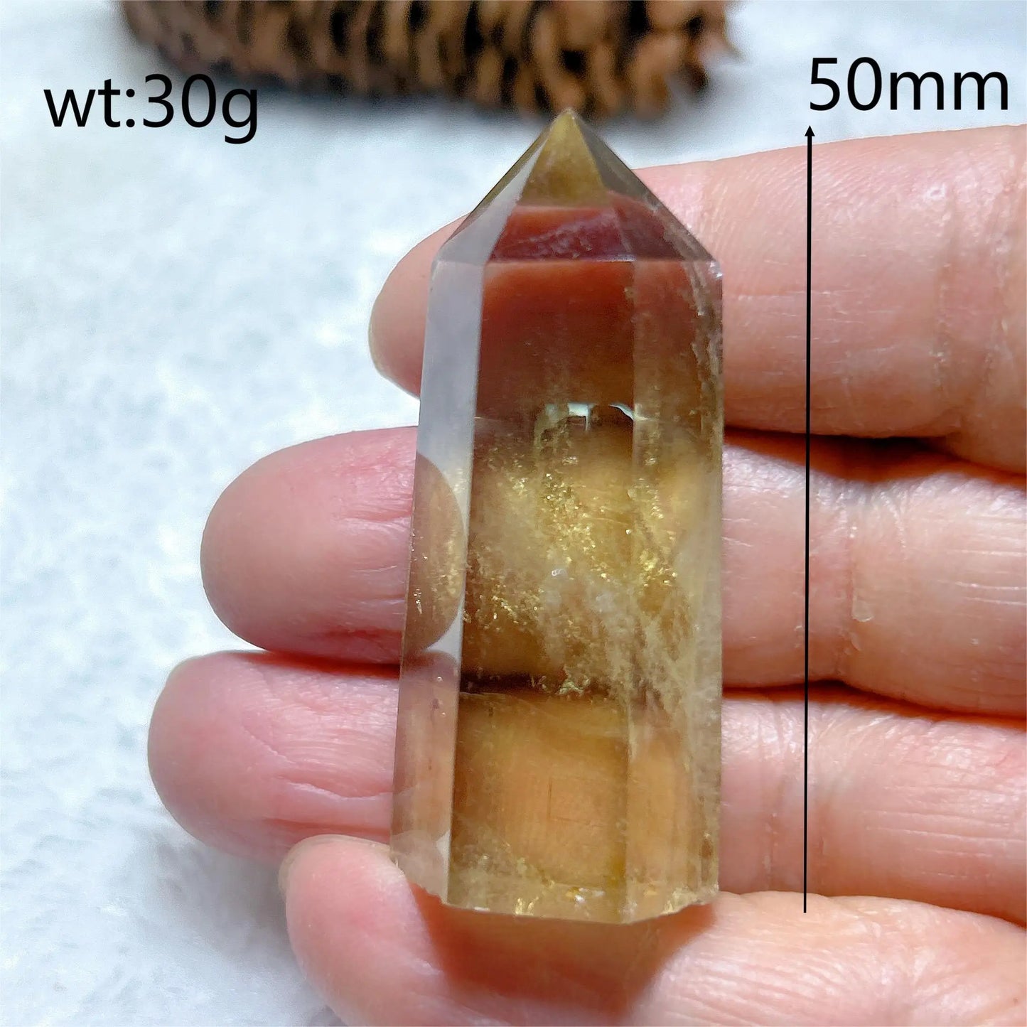 Natural Crystals Citrine Tower Point