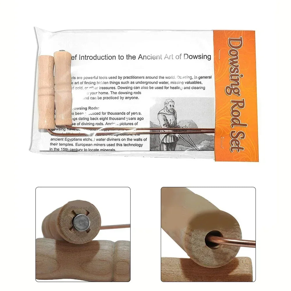 99.9% Pure Copper With Wooden Handles Round Copper Poles