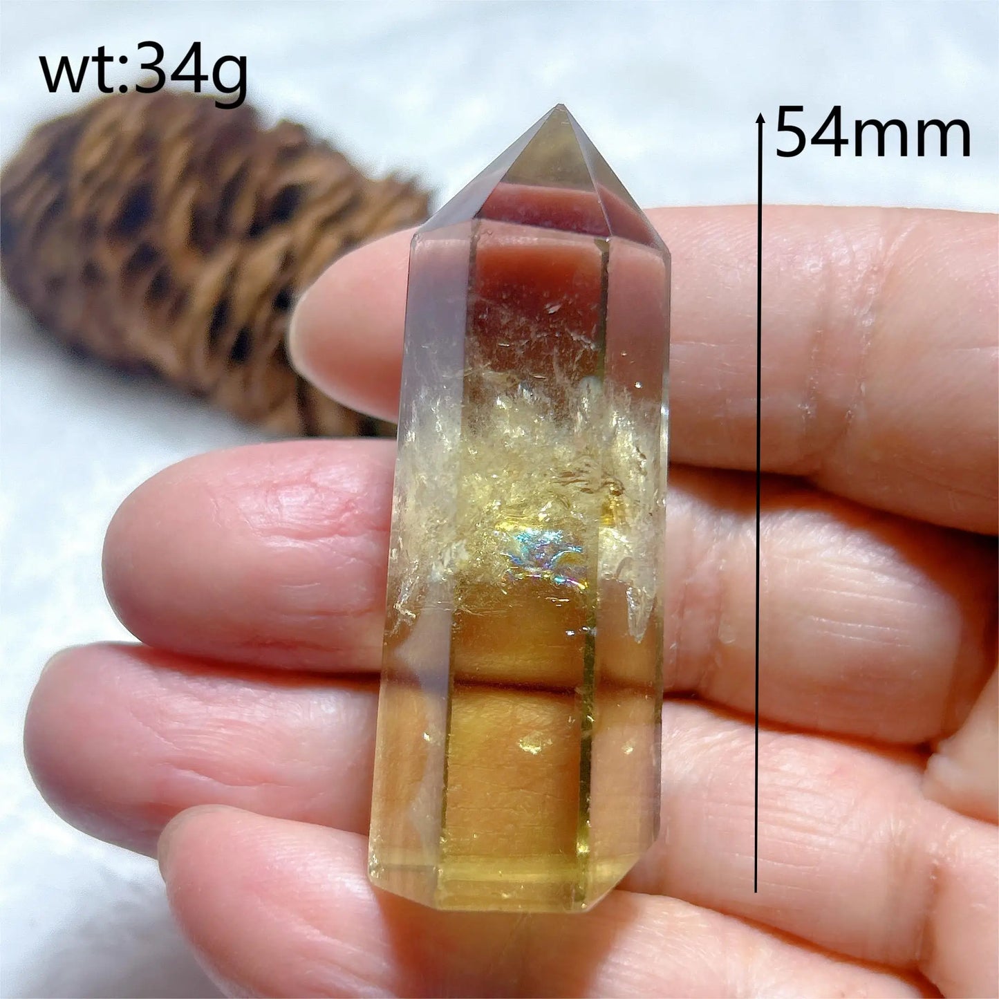 Natural Crystals Citrine Tower Point