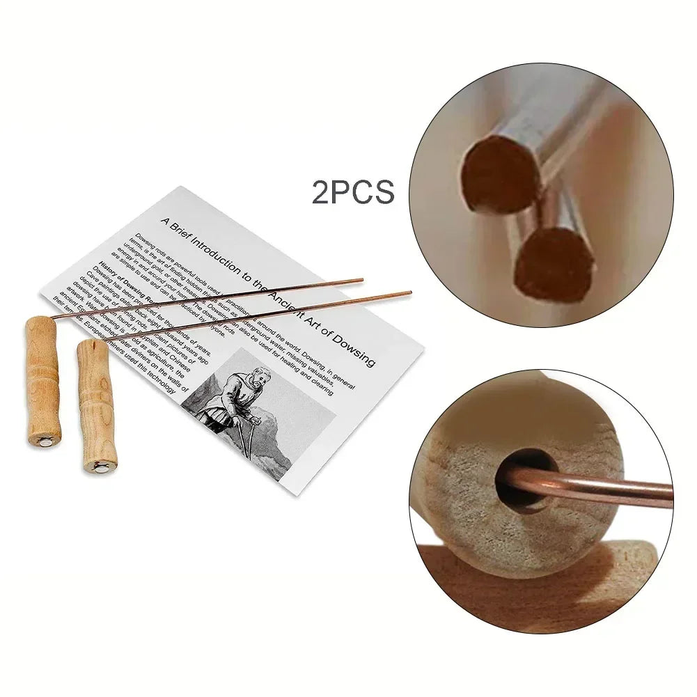 99.9% Pure Copper With Wooden Handles Round Copper Poles