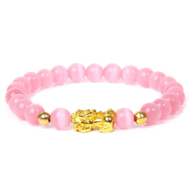 Feng Shui Natural Stone Beads - Amethyst, Red agate, Tiger Eye, Obsidian and Rose Quartz