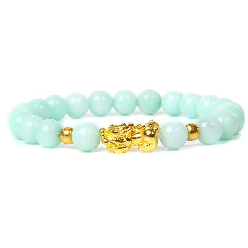 Feng Shui Natural Stone Beads - Amethyst, Red agate, Tiger Eye, Obsidian and Rose Quartz