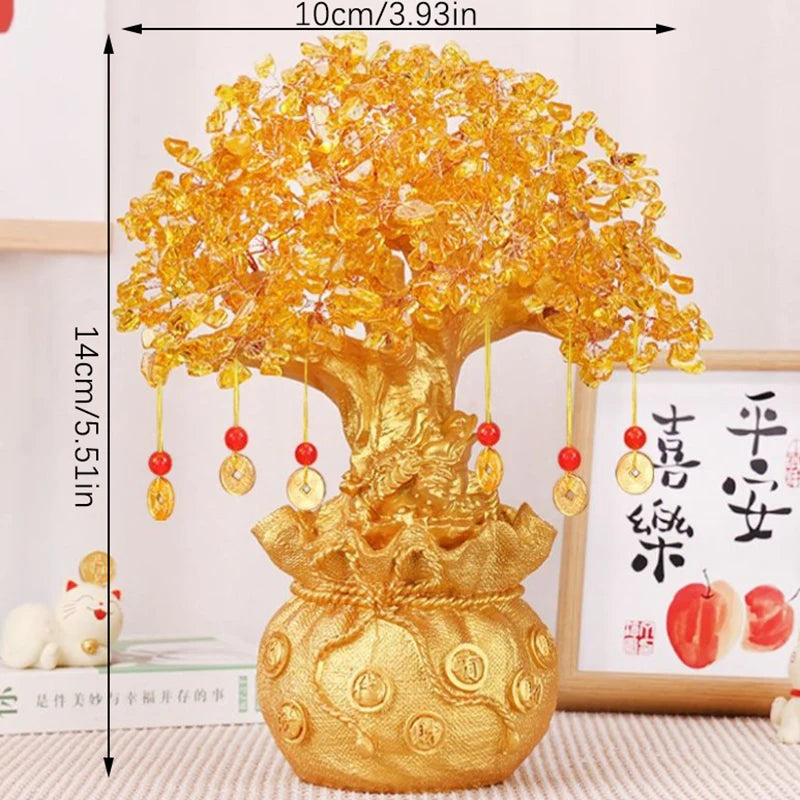 Lucky Bonsai Tree Wealth Geng Shui Ornaments