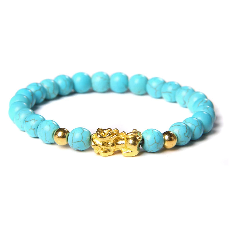 Feng Shui Natural Stone Beads - Amethyst, Red agate, Tiger Eye, Obsidian and Rose Quartz