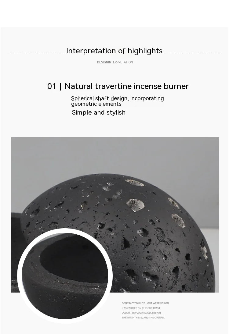 Cave Stone Incense Burner Home Decoration