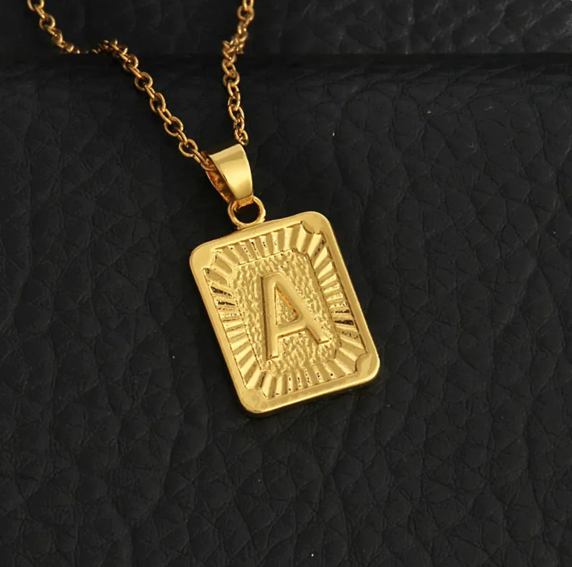 Custom Gold Letter Necklace
