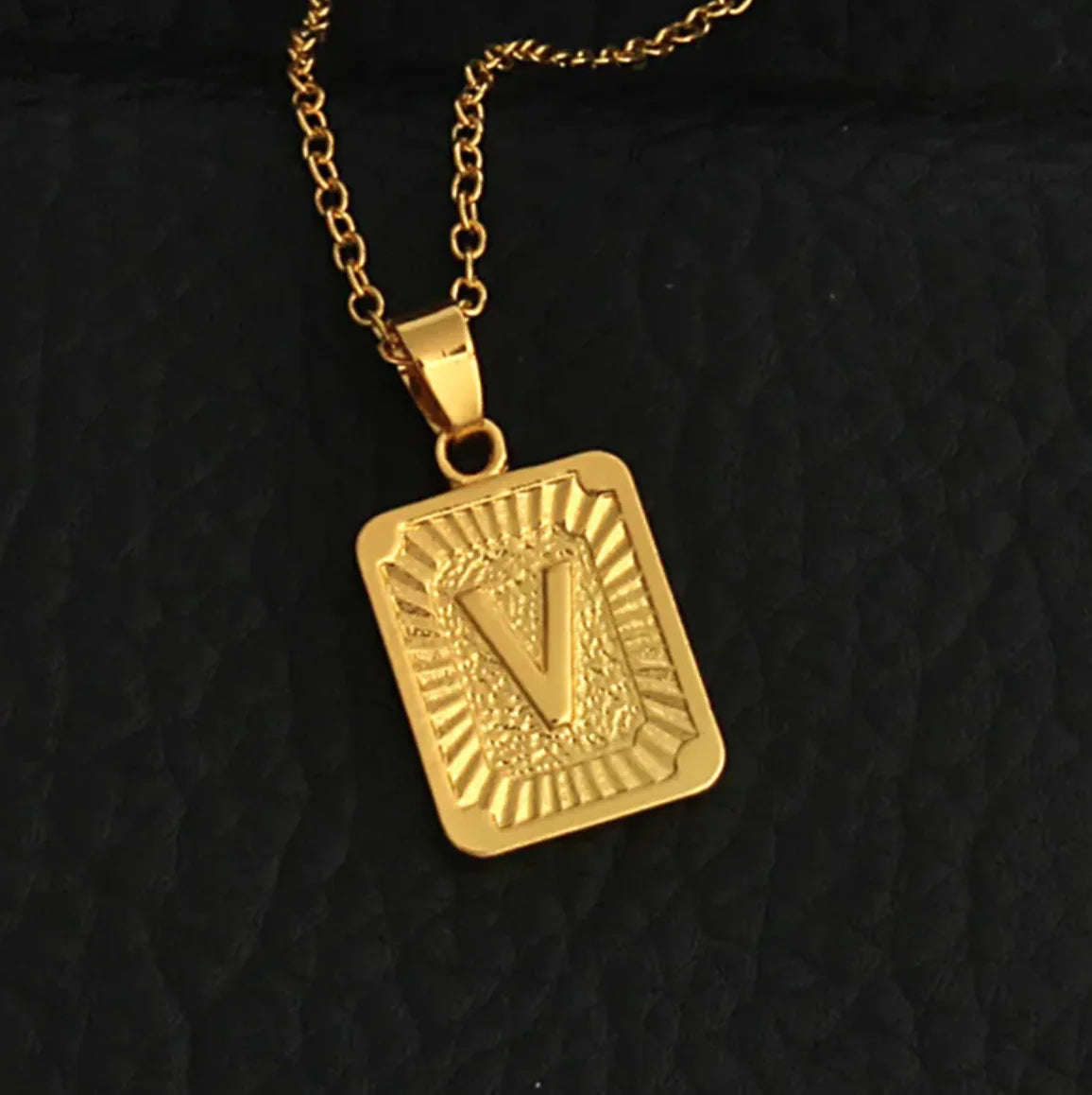 Custom Gold Letter Necklace