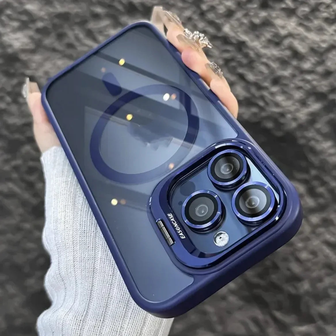 Invisible Bracket Transparent Phone Case