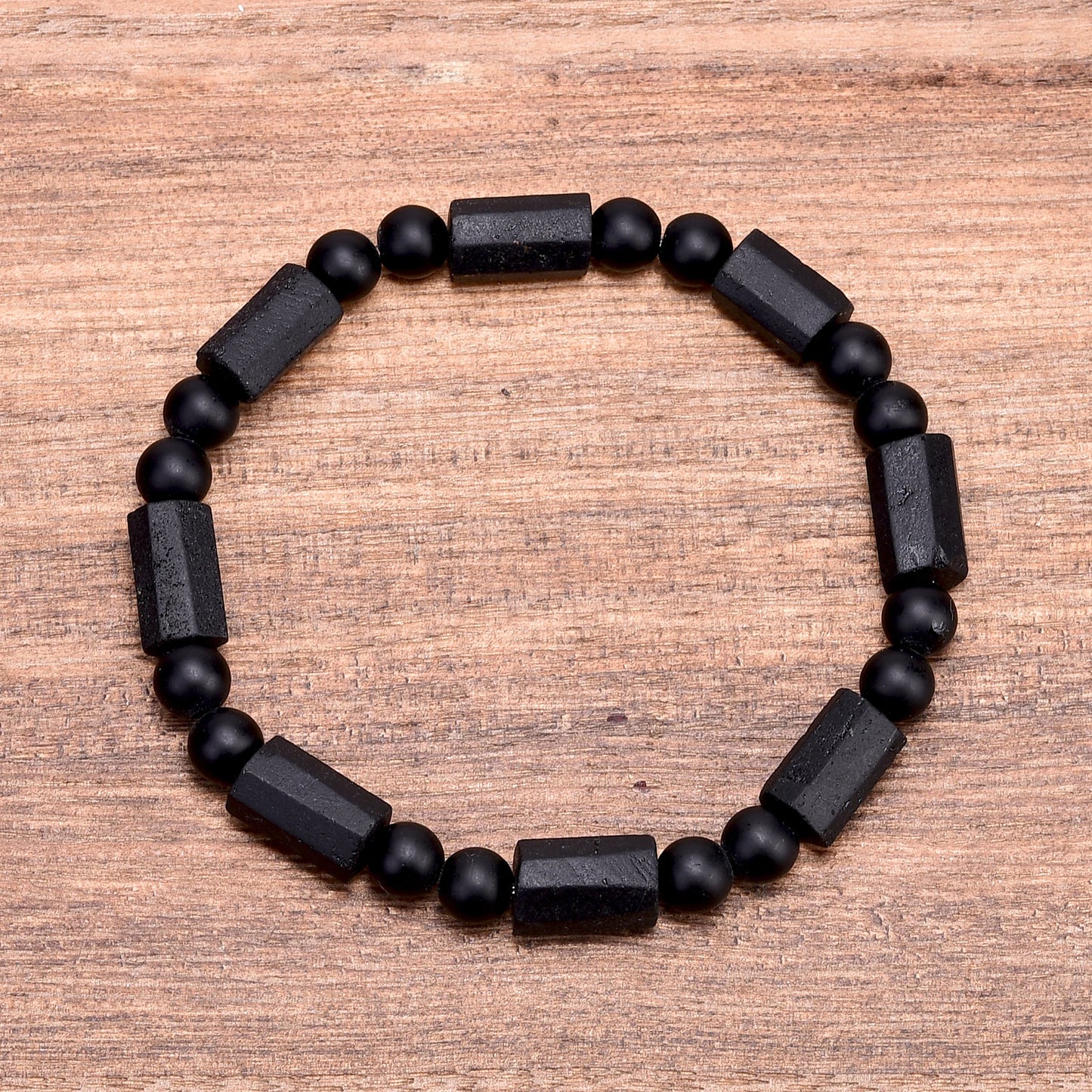 Tiger Eye and Black Tormaline Bracelets