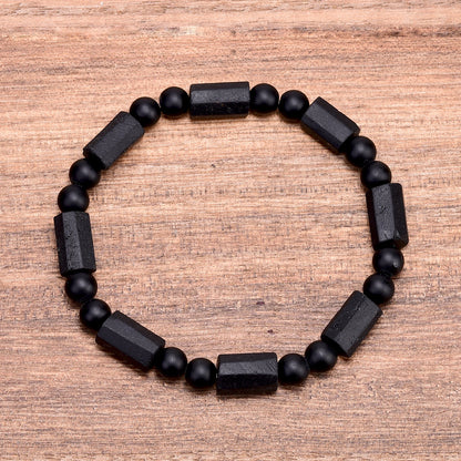 Tiger Eye and Black Tormaline Bracelets