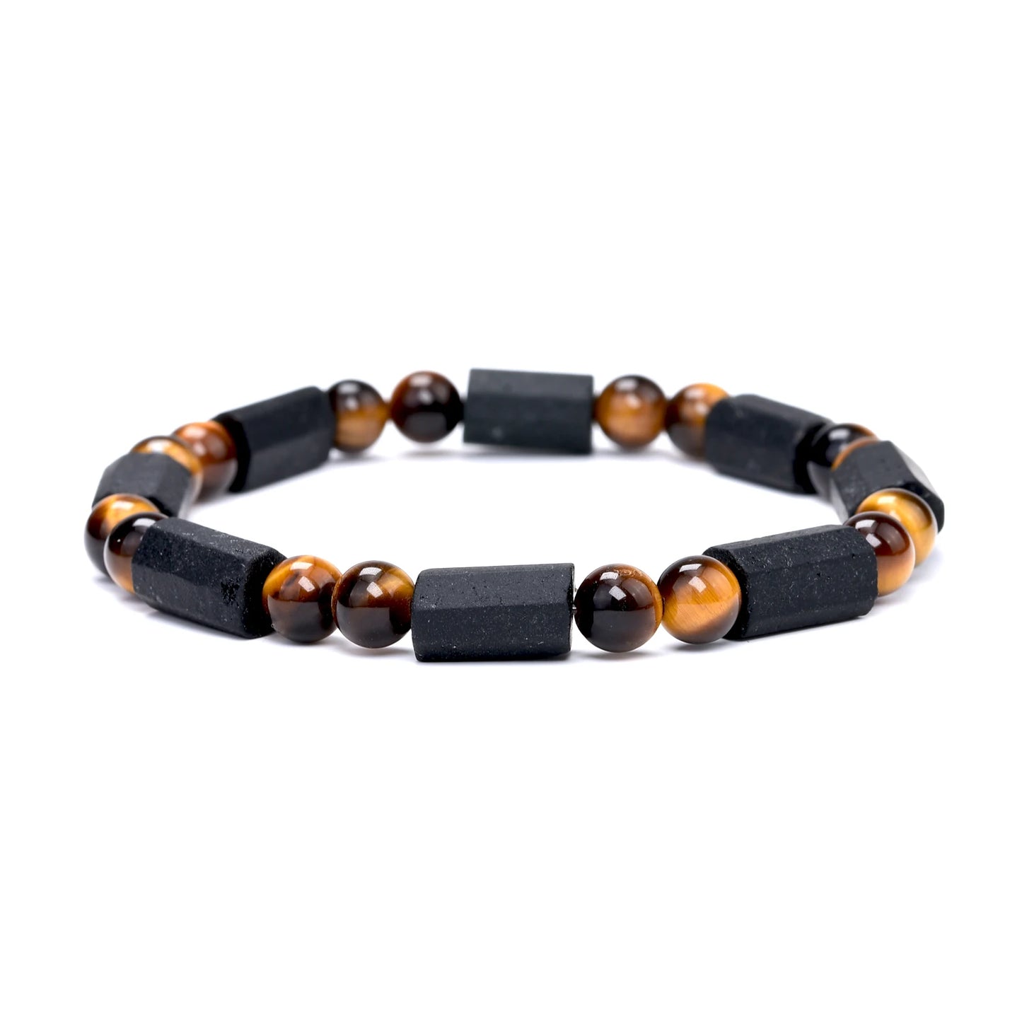 Tiger Eye and Black Tormaline Bracelets