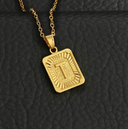 Custom Gold Letter Necklace