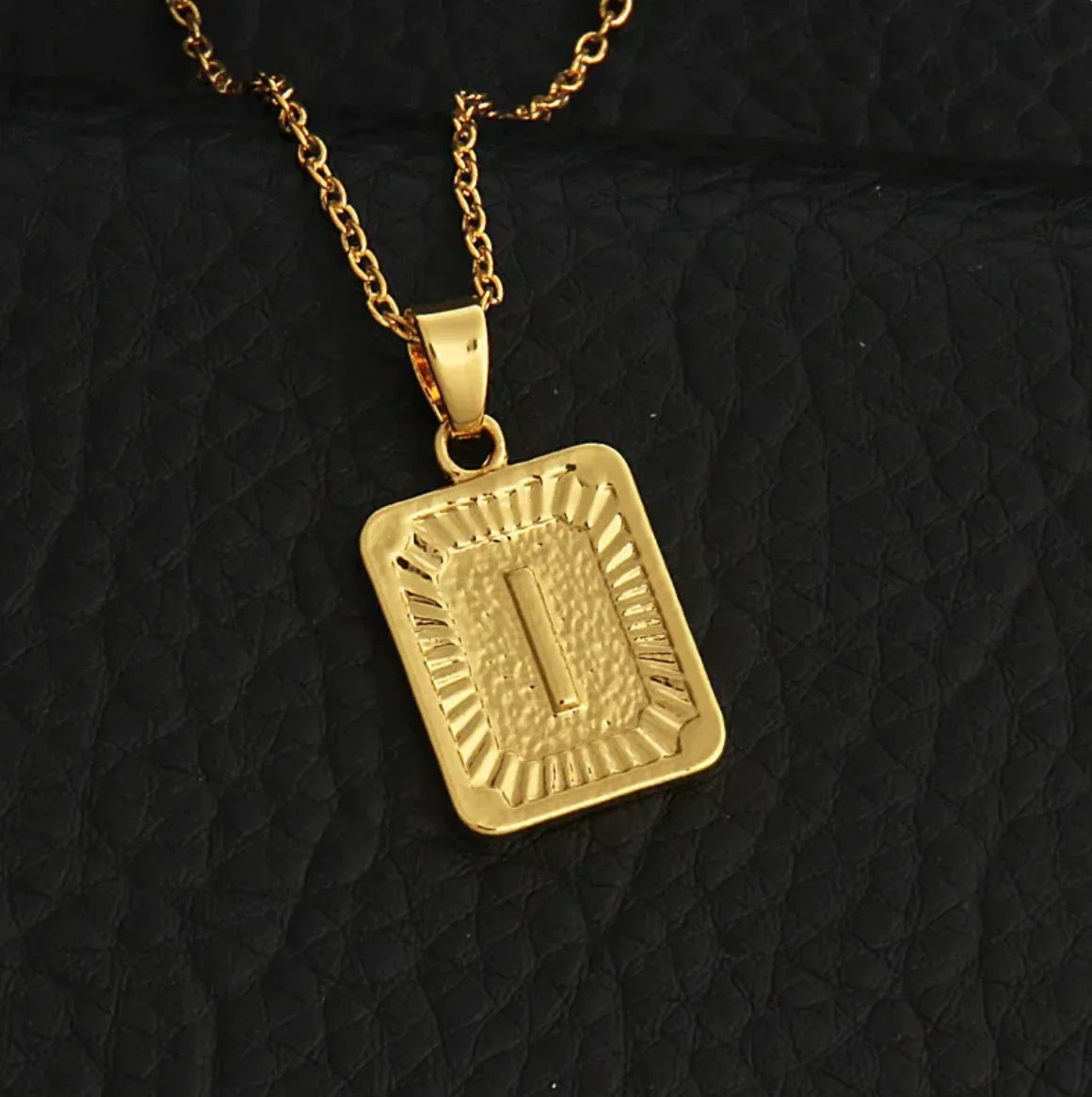 Custom Gold Letter Necklace