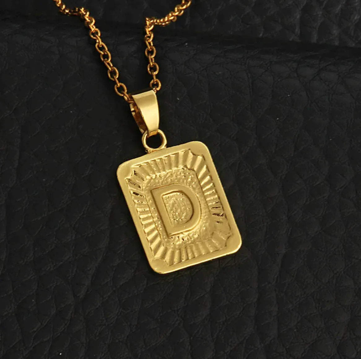 Custom Gold Letter Necklace