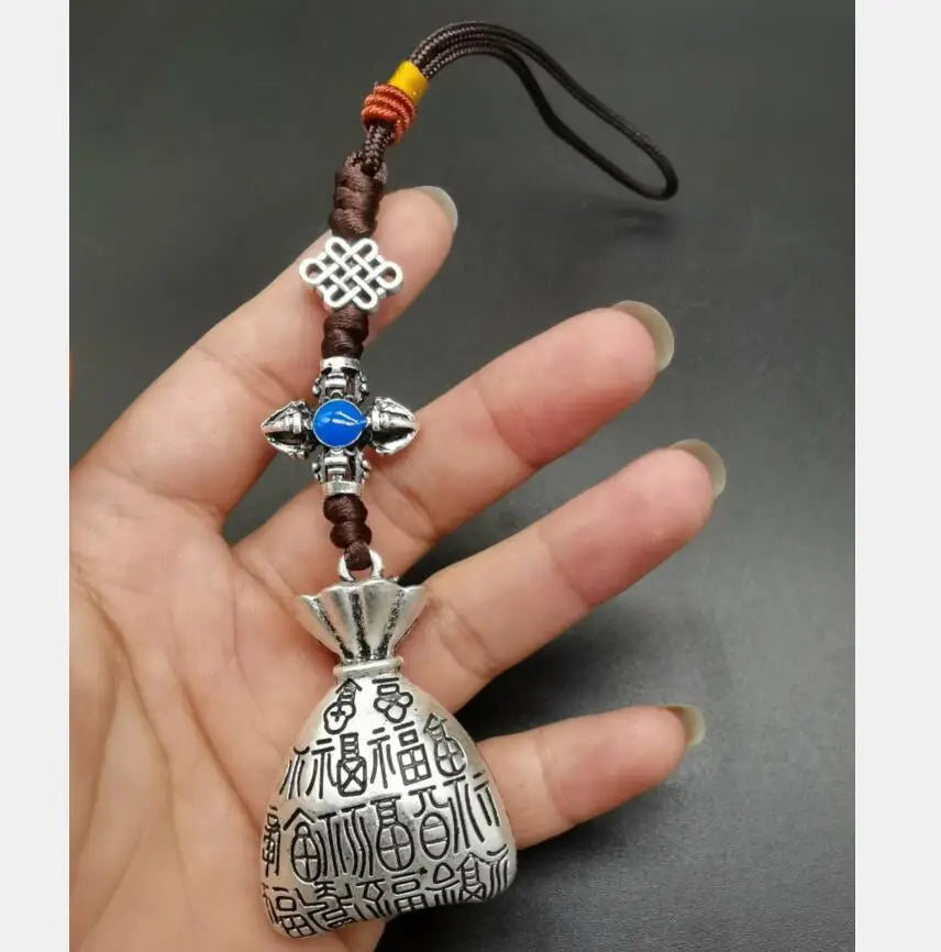 China White copper recruit wealth small pendant