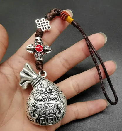 China White copper recruit wealth small pendant