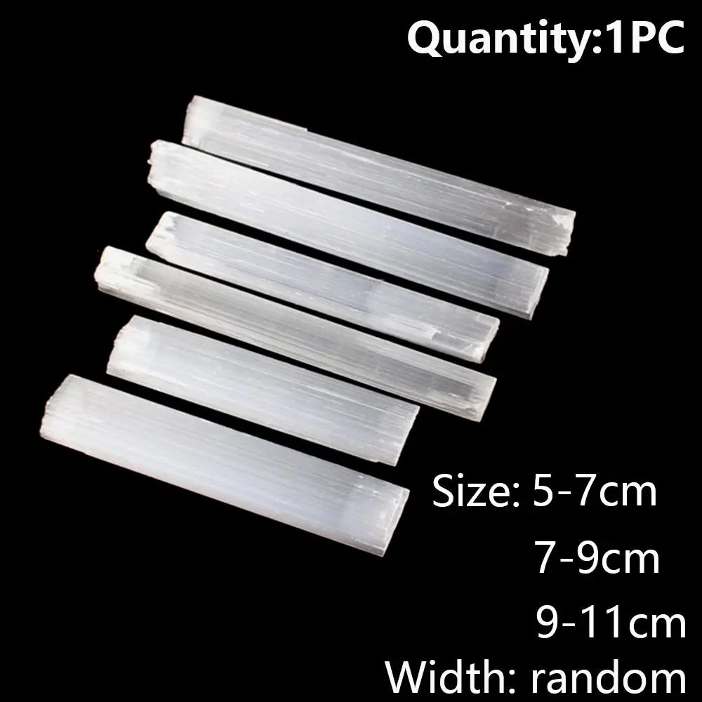 Irregular Shape Mineral Specimen Reiki Energy Healing Stone Crystal Quartz Natural Gypsum Sticks White Selenite Wand