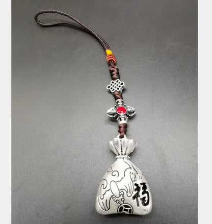 China White copper recruit wealth small pendant