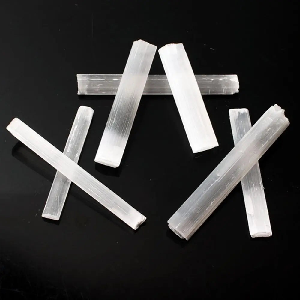 Irregular Shape Mineral Specimen Reiki Energy Healing Stone Crystal Quartz Natural Gypsum Sticks White Selenite Wand