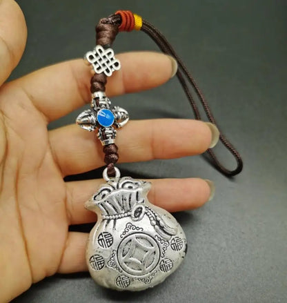 China White copper recruit wealth small pendant