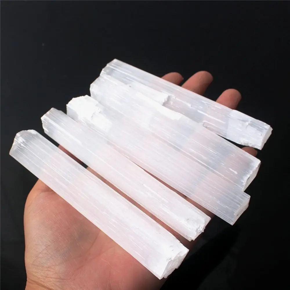 Irregular Shape Mineral Specimen Reiki Energy Healing Stone Crystal Quartz Natural Gypsum Sticks White Selenite Wand