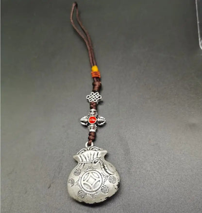 China White copper recruit wealth small pendant