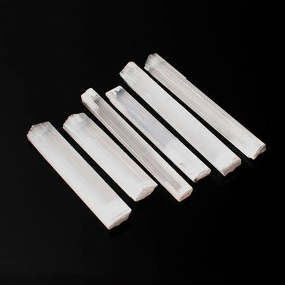 Irregular Shape Mineral Specimen Reiki Energy Healing Stone Crystal Quartz Natural Gypsum Sticks White Selenite Wand