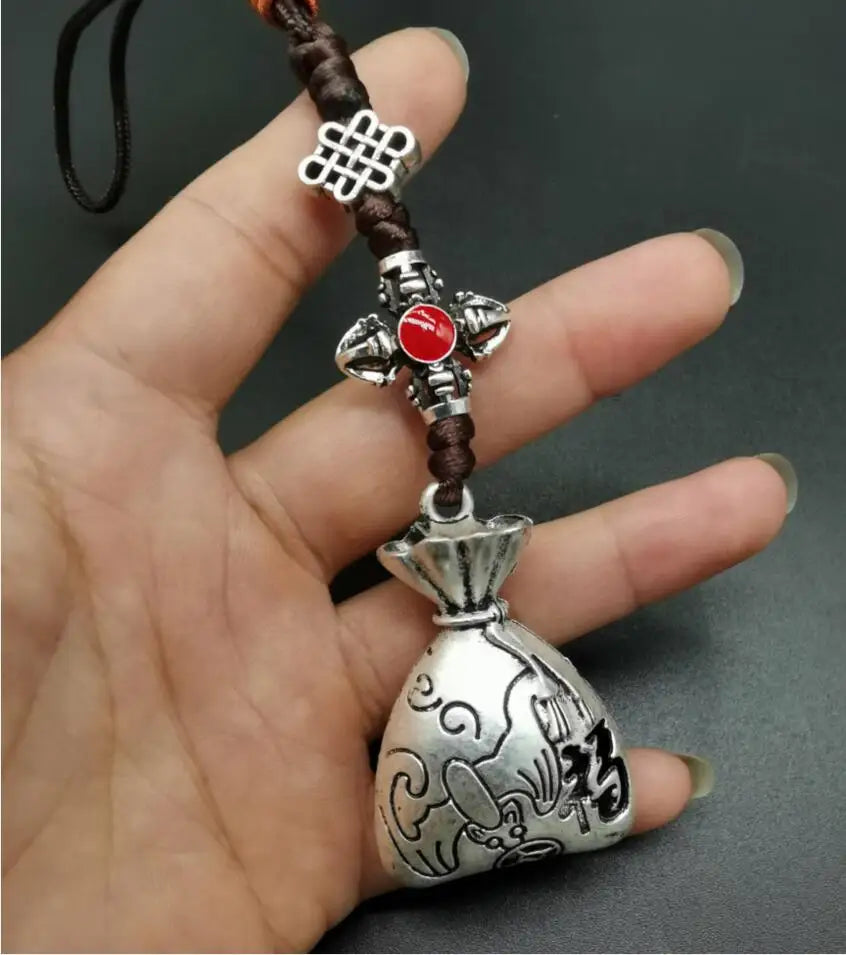 China White copper recruit wealth small pendant