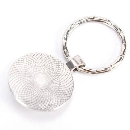 Luminous Key Rings Sri Yantra Mandala Pendant Keychain