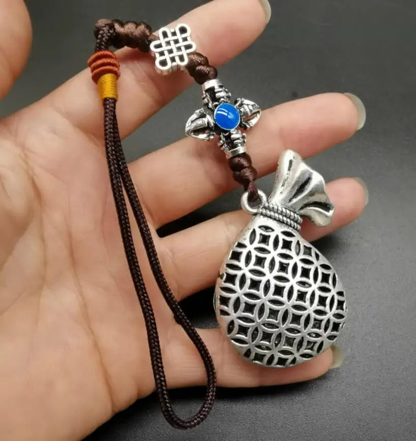 China White copper recruit wealth small pendant