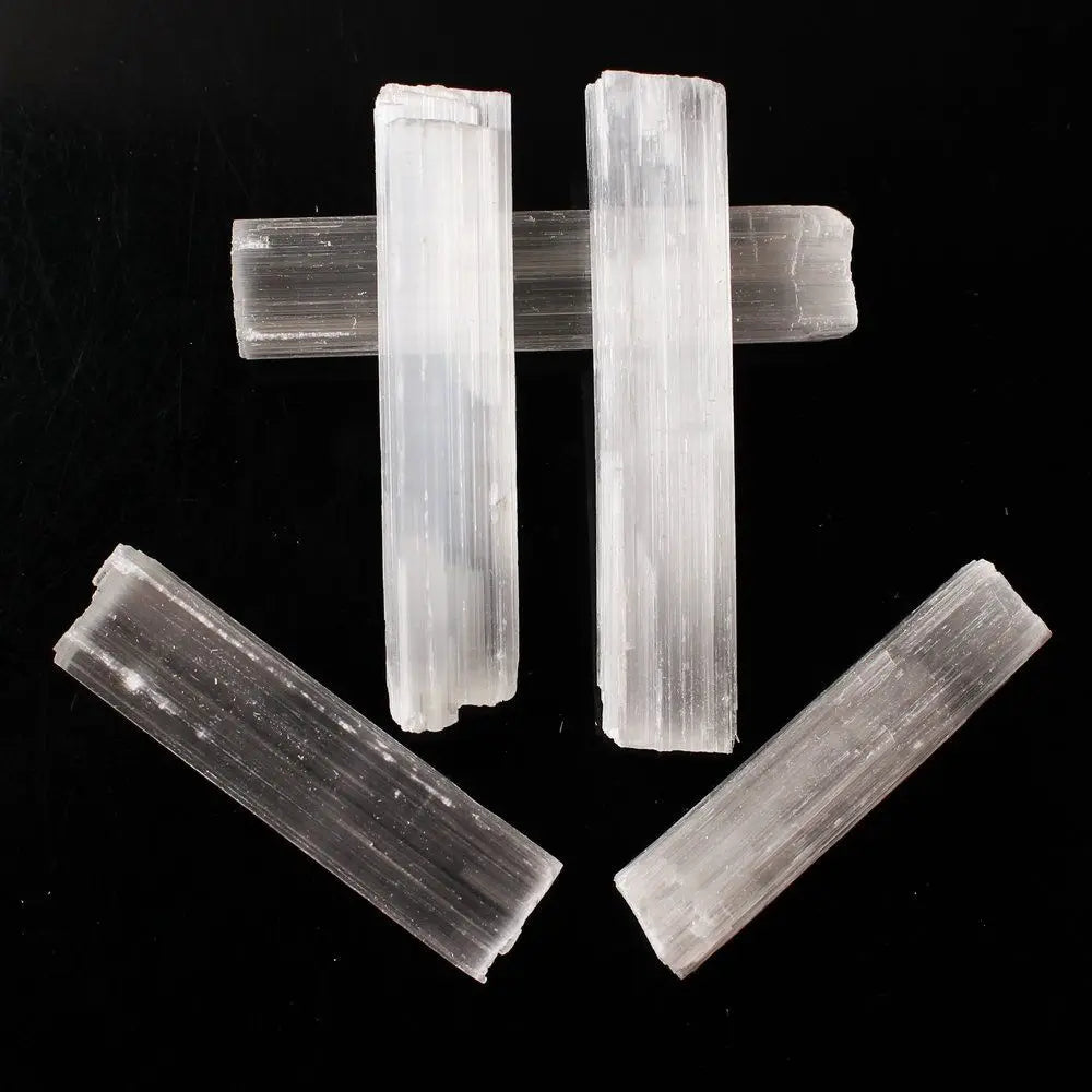 Irregular Shape Mineral Specimen Reiki Energy Healing Stone Crystal Quartz Natural Gypsum Sticks White Selenite Wand