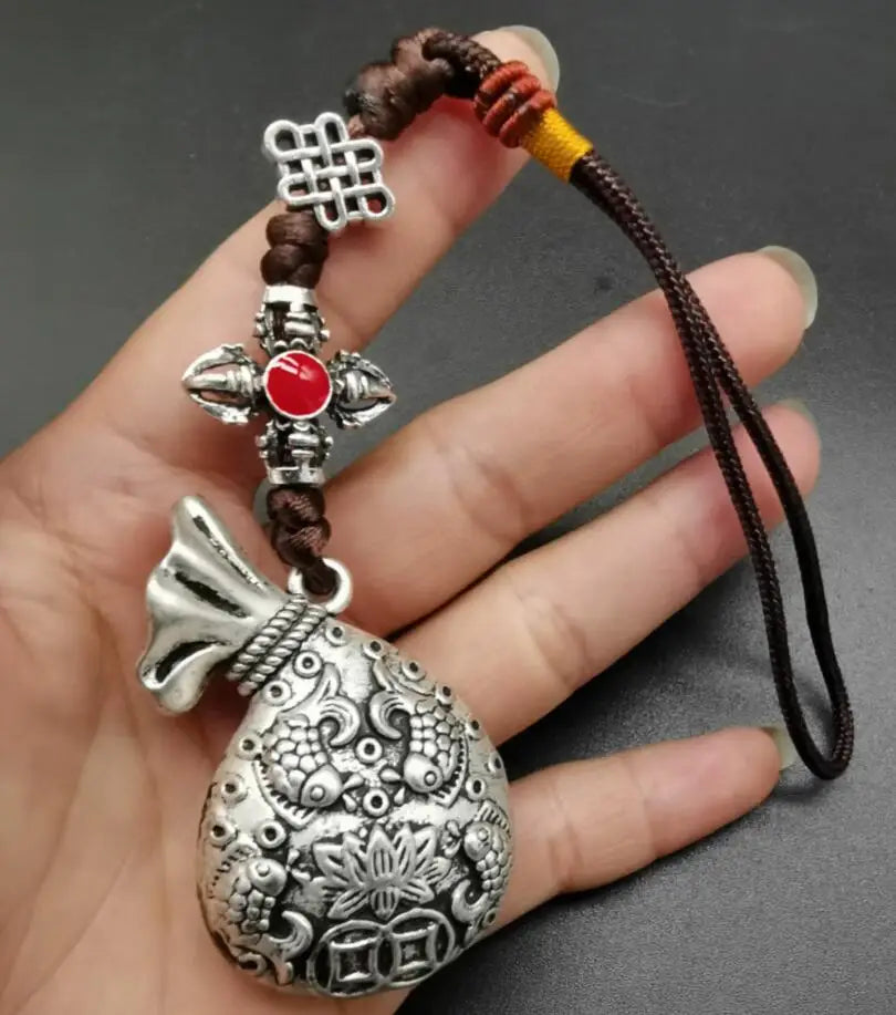 China White copper recruit wealth small pendant