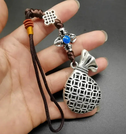 China White copper recruit wealth small pendant