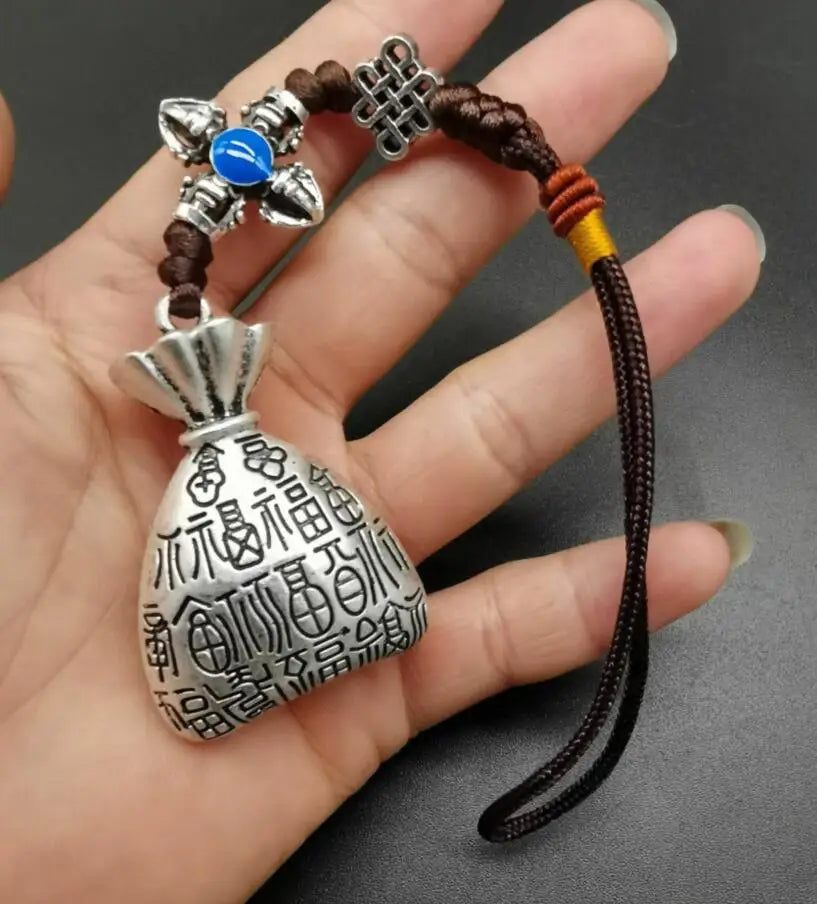 China White copper recruit wealth small pendant