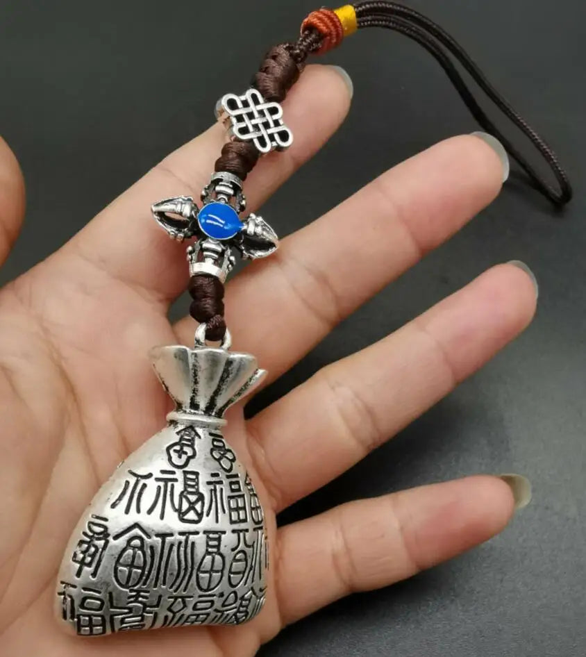 China White copper recruit wealth small pendant