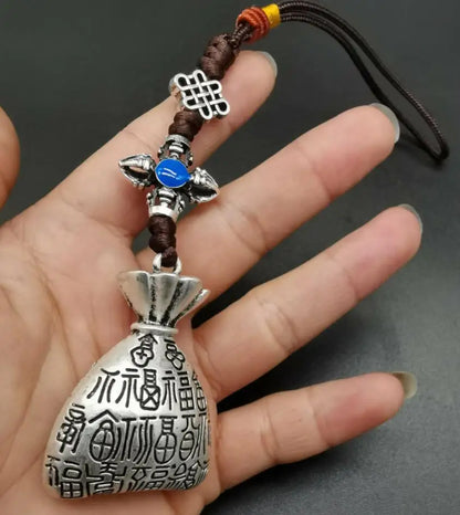 China White copper recruit wealth small pendant