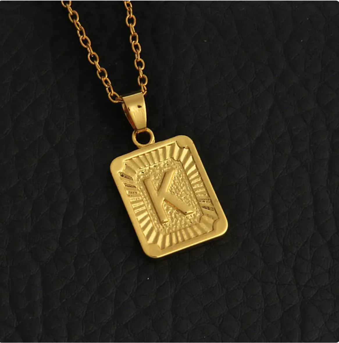 Custom Gold Letter Necklace