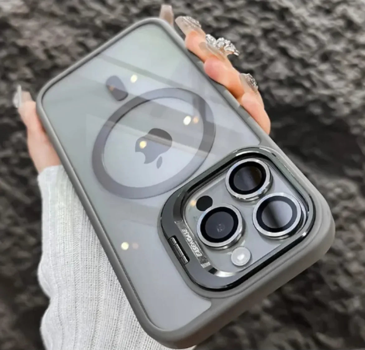 Invisible Bracket Transparent Phone Case