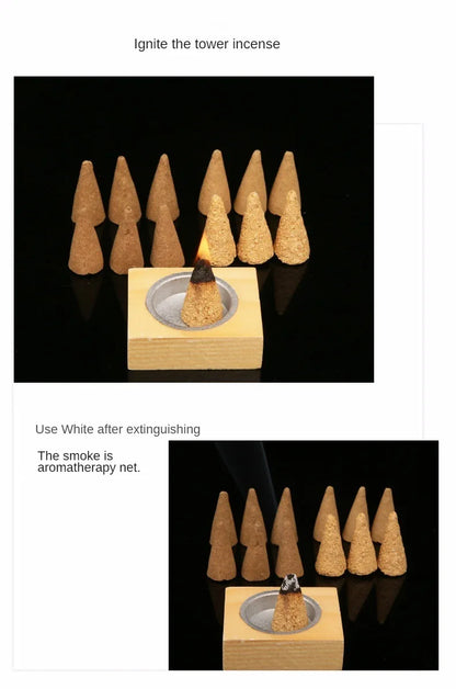 Palo Santo Wood White Sage Natural Incense Cones