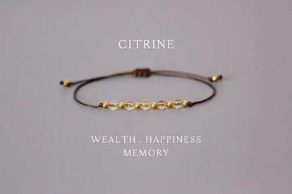 Natural Citrine Bracelet Birthstone