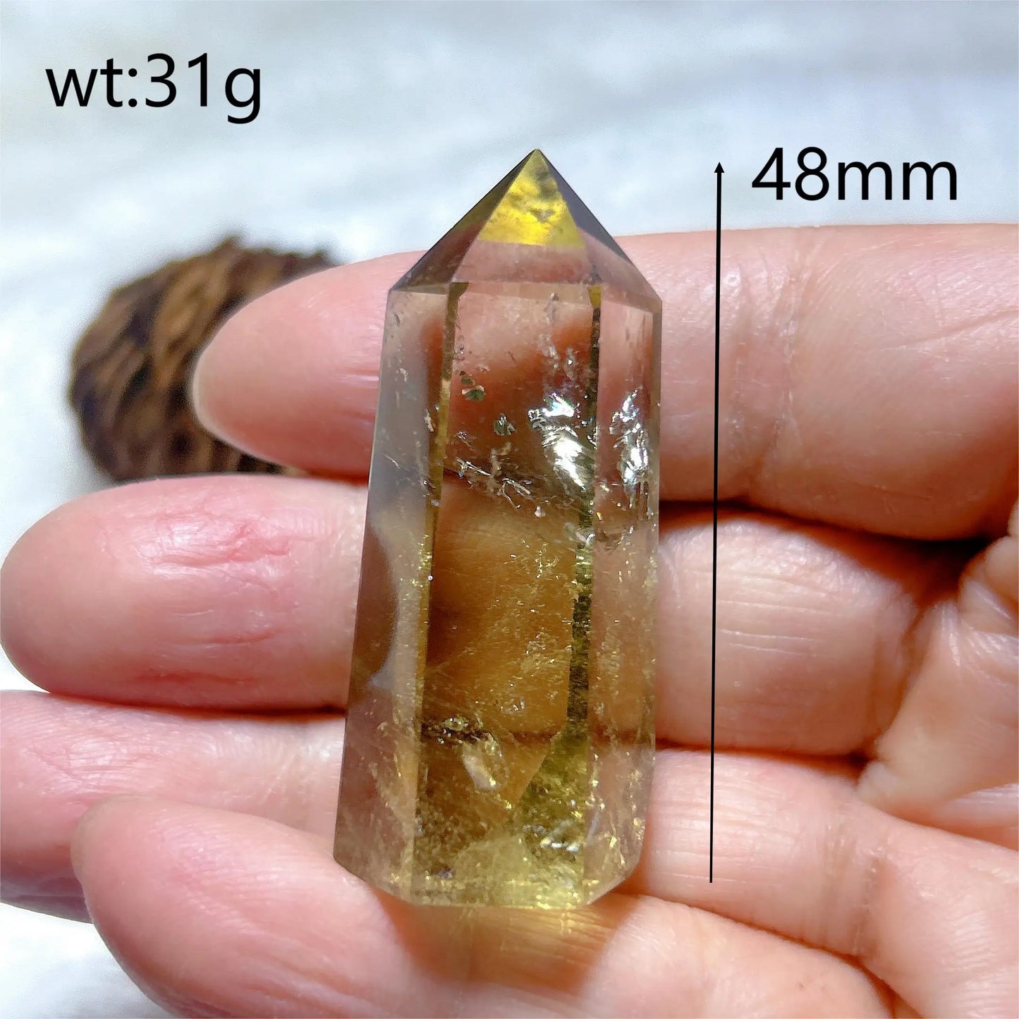 Natural Crystals Citrine Tower Point