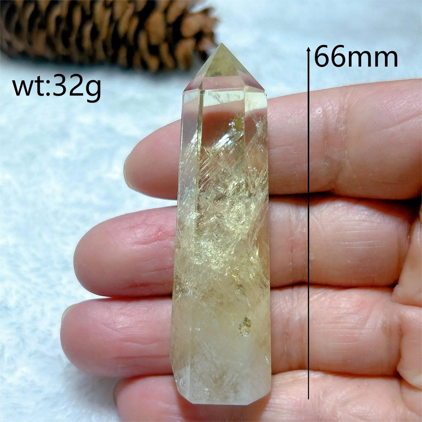 Natural Crystals Citrine Tower Point