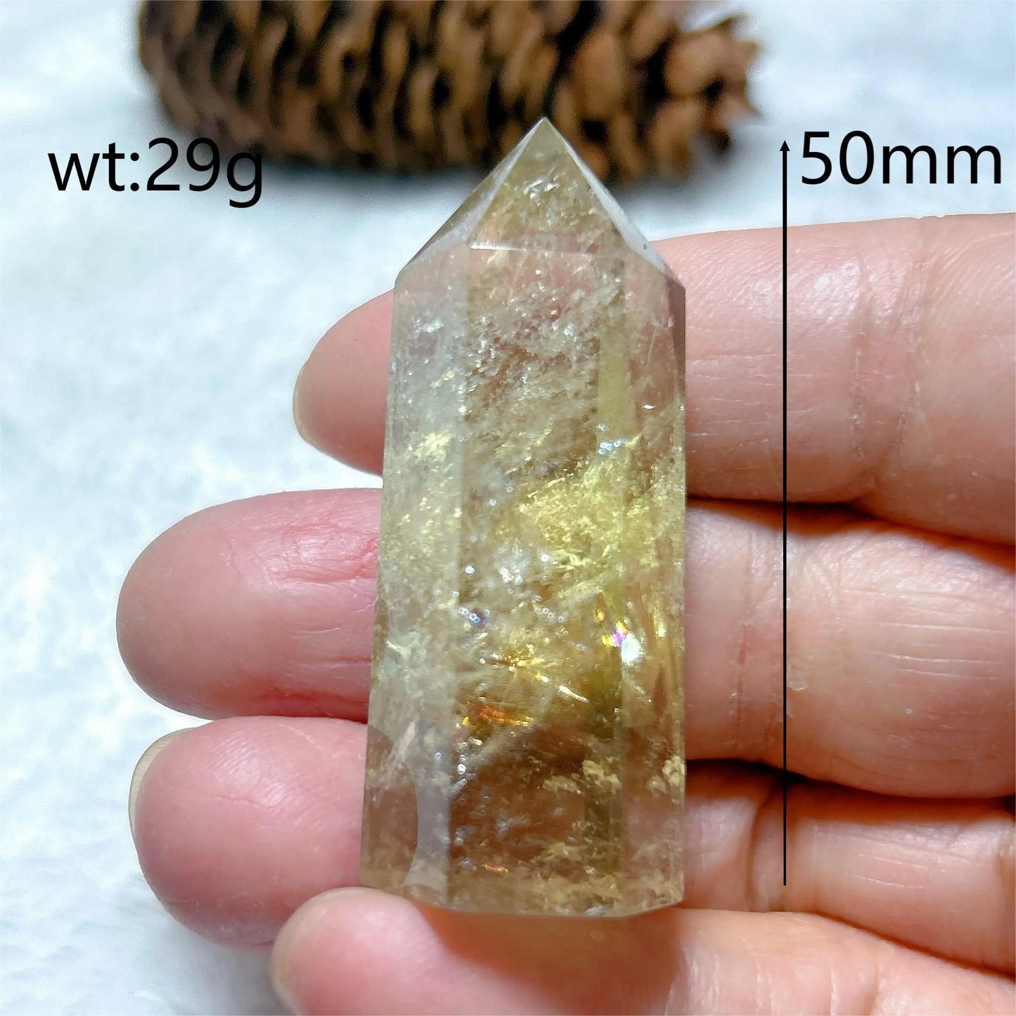 Natural Crystals Citrine Tower Point