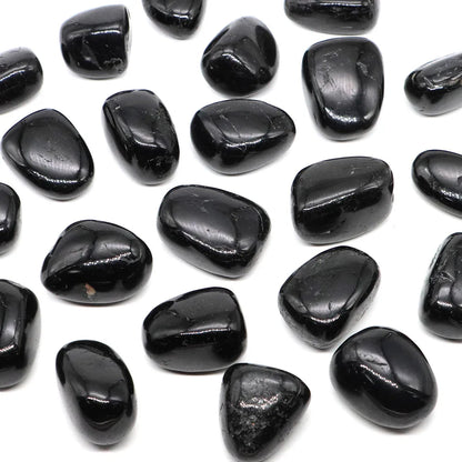 Natural Black Tourmaline Irregular Tumbled Stone